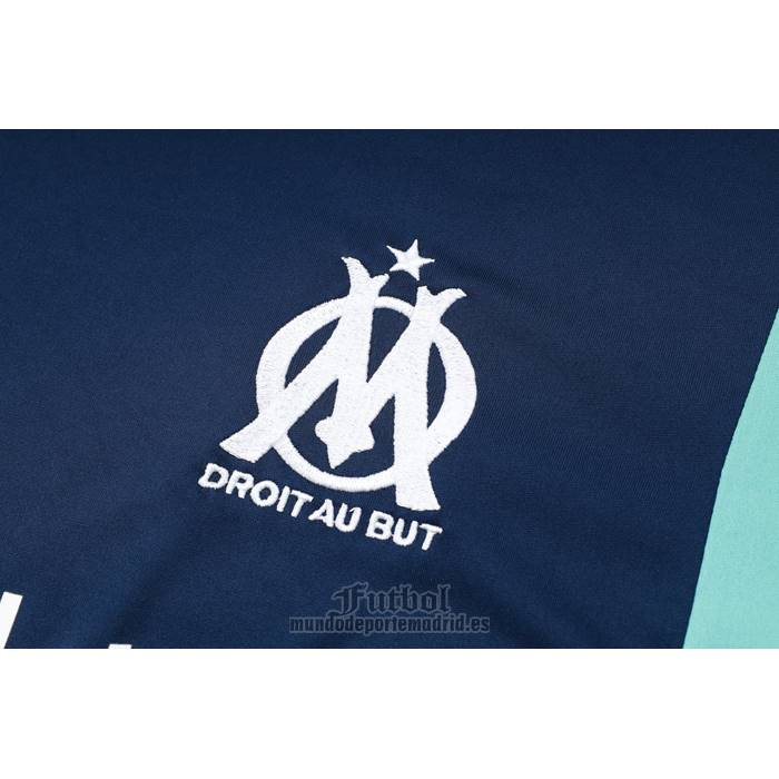Chandal del Olympique Marsella Manga Corta 2023-2024 Azul